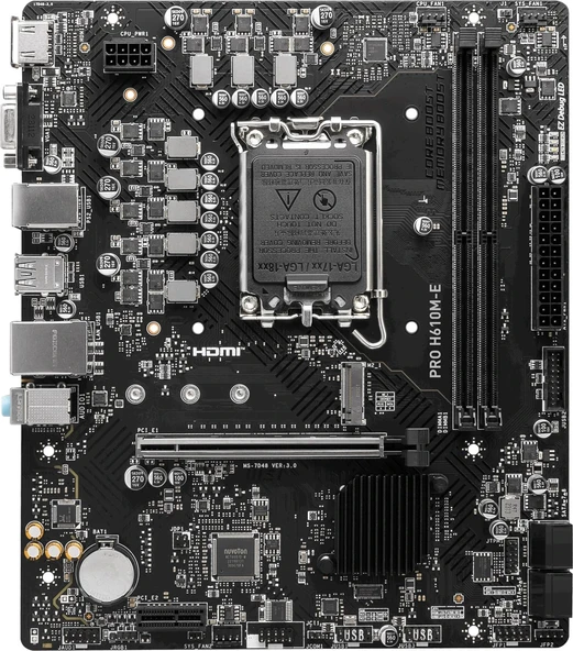 MSI MB PRO H610M-E DDR4 ürün görseli 1