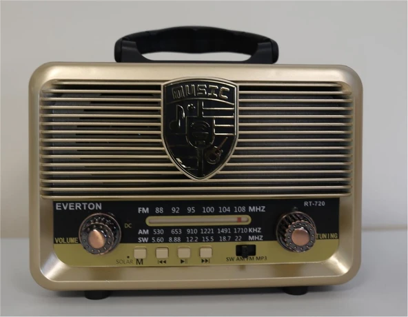 Everton RT-720 Bluetooth-USB-SD-FM Nostaljik Radyo - Resim 2