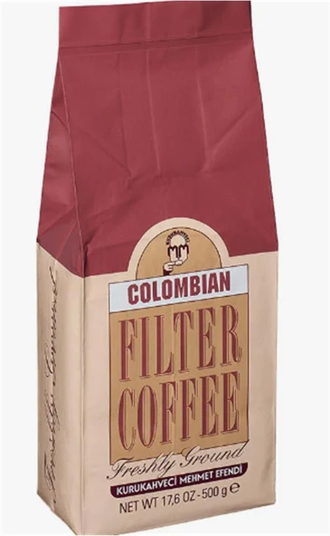 Mehmet Efendi 500gr Colombıan Çekirdek Roasted Çekirdek Kahve (WT 17,6 Oz) ürün görseli 1