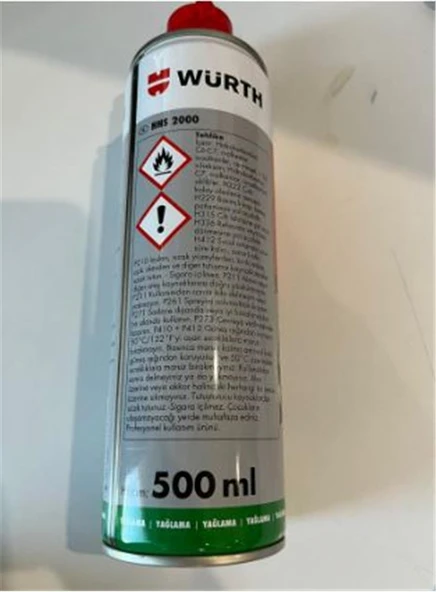 Würth 500ml Ultra 2040 Çok Amaçlı Sprey (pas-yağlama-) ürün görseli 1