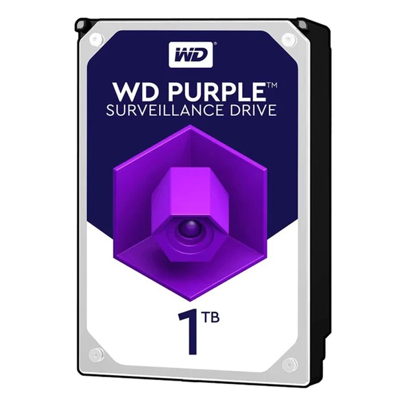 Wd 1Tb Wd10Purx Purple 3,5" 64Mb 5400Rpm Harddisk (İthalat) ürün görseli 1