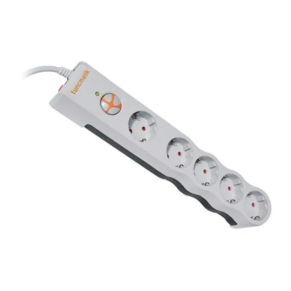 Tunçmatik TSK6134 Powersurge 5'Li 1050 Joule Beyaz ürün görseli 1