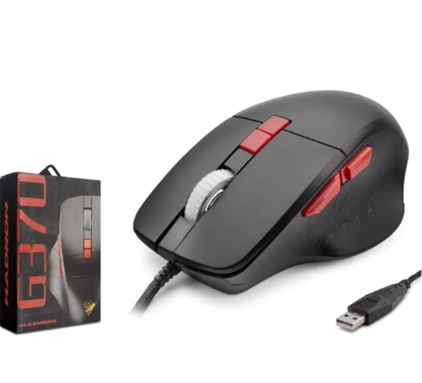 Hadron G370 Rgb 6 Buttons Usb Oyuncu Mouse (1,50cm Kablo Uzunluğu) ürün görseli 1