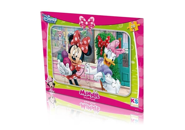MIN 704 Minnie Mouse Frame Puzzle 24 Parça ürün görseli 1