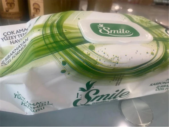 Smile 100lü Çok Amaçlı Yüzey Temizleme  (Mop İçinde Kulanılabilir) 48 Saat Etkili (Beyaz Sabun) ürün görseli 1