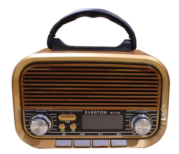 Everton RT-723 Dijital Göstergeli Şarjlı Nostaljik Radyo (AM-FM-SW Wıth BT-USB-TF ) ürün görseli 1