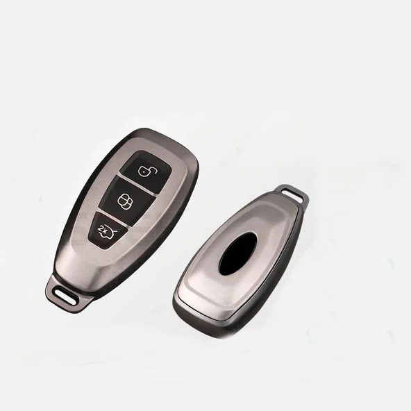 Ford Focus ile Uyumlu Silikon Oto Anahtar Kabı Kılıfı Füme ürün görseli 1
