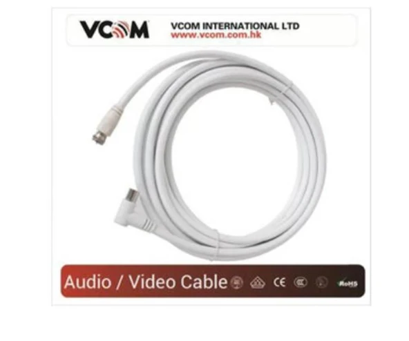 Vcom CV612 5mt Analog Tv RG6 Uydu Kablo ürün görseli 1