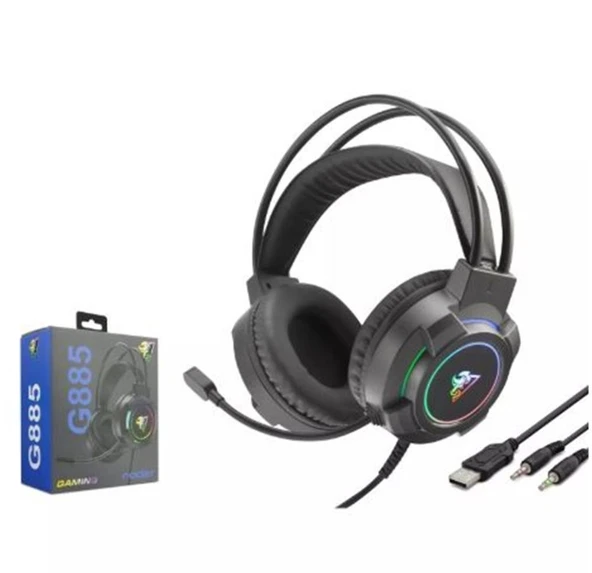 Hadron G885 Gaming Kulaklık 2-3.5Mm + Usb Siyah ürün görseli 1