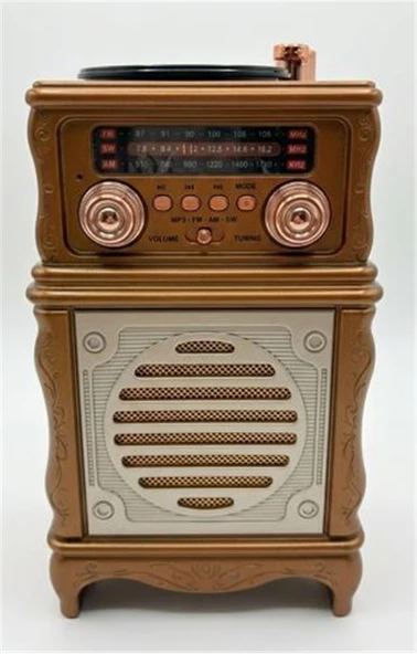 Everton Rt-381  Bluetooth Fm-Usb-Tf-Aux Şarjlı Nostaljik Radyo ürün görseli 1