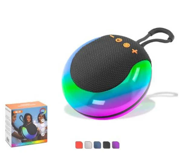 HADRON BS26 Mini Bluetooth Hoparlör FM RGB 12 x 6 x 12.3 cm ürün görseli 1