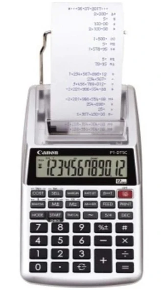 Canon P1-DTSC II 12 Hane Şeritli  Hesap Makinesi ürün görseli 1