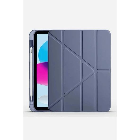 Apple İpad 2022 10.9 (10.nesil) Kılıf Kalemlikli Mars Tablet Kılıfı - Lavender ürün görseli 1