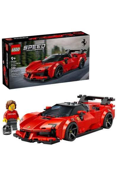 LEGO  Speed Champions Ferrari SF90 XX Stradale Spor Araba 77254 - 9+ Oyuncak Yapım seti (339 Parça) ürün görseli 1