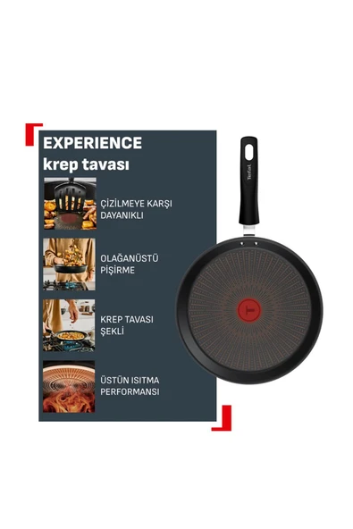 TEFAL Experience Fusion Core 9X Krep Tava - 25 Cm - Resim 5