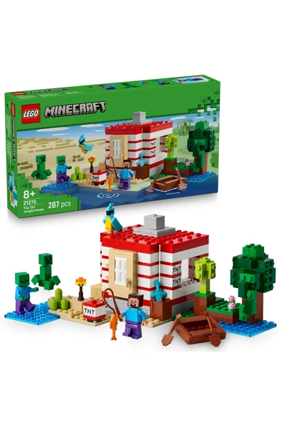 LEGO  Minecraft TNT Büyük Orman Evi 21275 - 8+ Çocuklar için Yaratıcı Oyuncak Yapım Seti (287P) ürün görseli 1