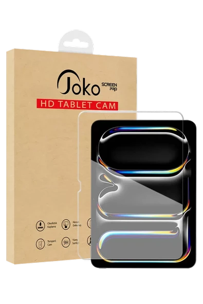 Joko Apple iPad Pro 13 (2024) 2in1 HD Tablet Cam Ekran Koruyucu - Şeffaf ürün görseli 1