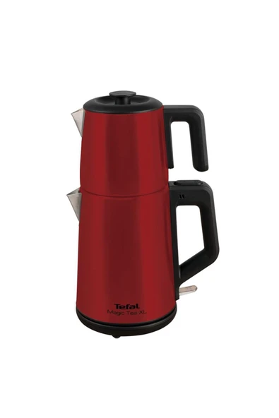 TEFAL Magic Tea XL Paslanmaz Çelik Gövdeli 1650 Watt Çay Makinesi - Kırmızı ürün görseli 1