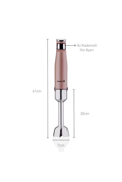 KORKMAZ Performix Duo Blender Seti RosaGold A448-01 - Resim 2