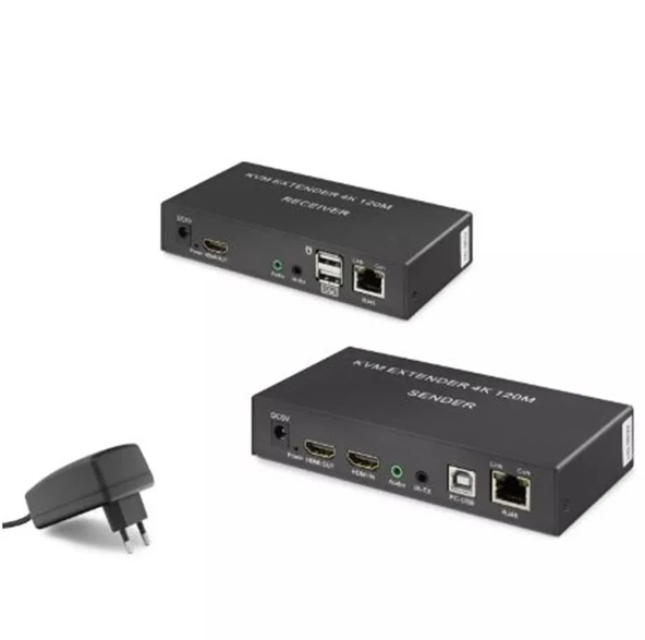 Hadron Hdx1306 120M  Hdmi Kvm 1080p Full HD Extender Siyah ürün görseli 1