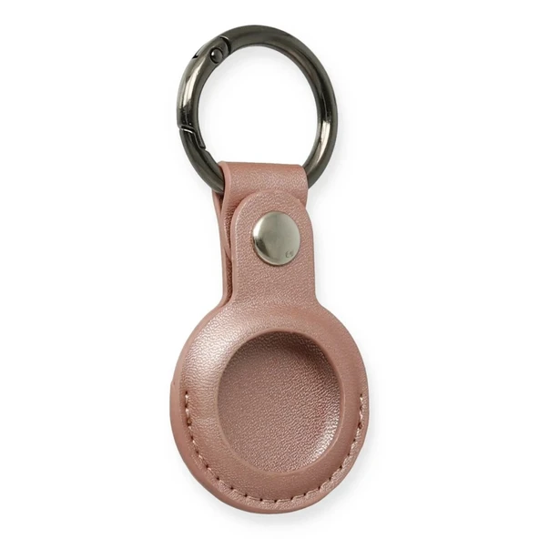 Airtag Anahtarlık Deri Kılıf - Rose Gold ürün görseli 1