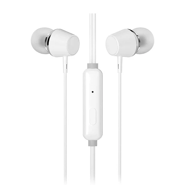 Hp DHE-7000-WT Kablolu Kulakiçi 3.5mm Jack Mikrofonlu Beyaz Kulaklık ürün görseli 1