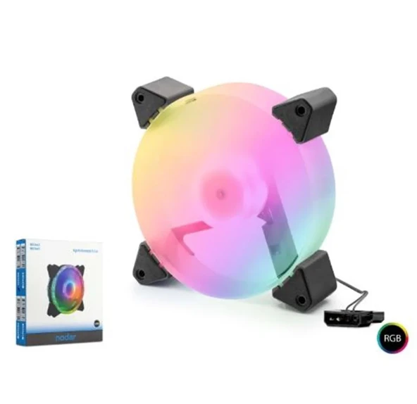 NODAR ND2664 Kasa Fanı ARGB 120 mm Siyah ürün görseli 1