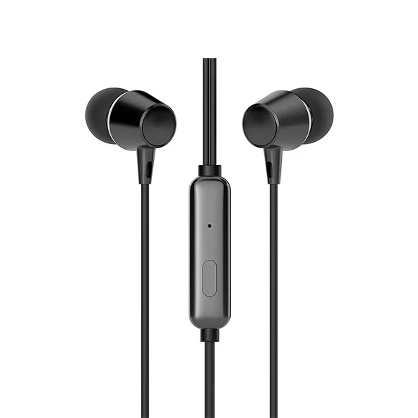 Hp DHE-7000-BK Kablolu Kulakiçi 3.5mm Jack Mikrofonlu Siyah Kulaklık ürün görseli 1
