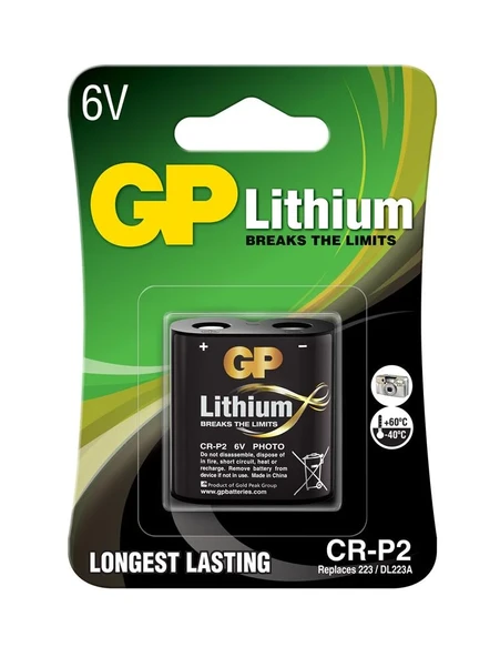 GP CRP2 6V Lityum Fotoğraf Makinesi Pili ürün görseli 1