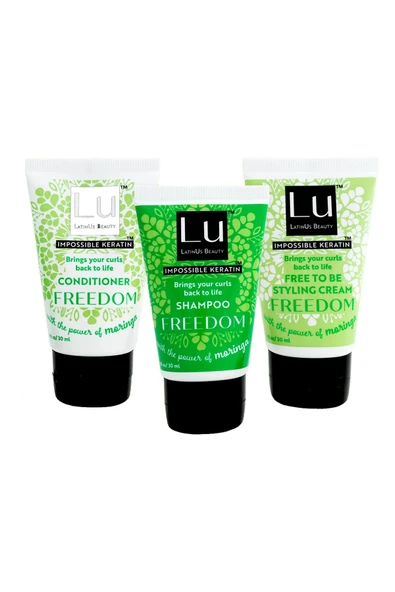 LatinUs Beauty Freedom Şampuan, Saç Kremi ve Şekillendirici Krem Seyahat Seti ürün görseli 1