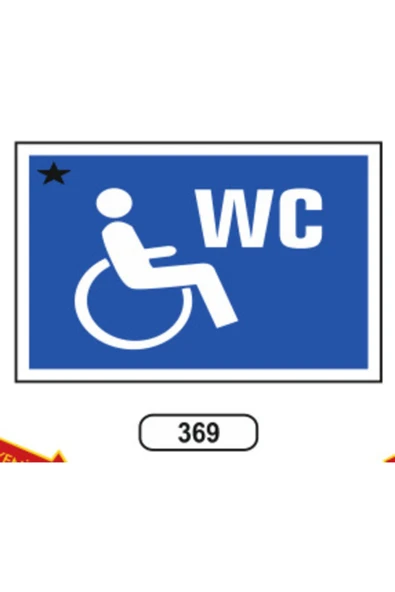 Engelli Wc Uyarı İkaz Levhası Kolay Montaj İş Yeri Apartman Uyumlu İkaz Tabelası PVC ürün görseli 1