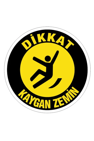Dikkat Kaygan Zemin Yer Etiketi ürün görseli 1