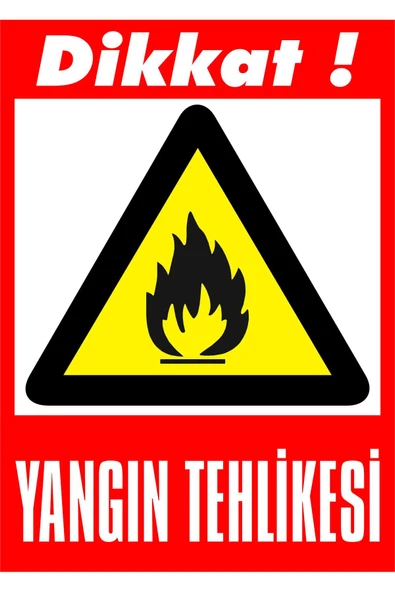 Makine Kazı Sahasıdır Bu Bölge Dışında Kazı Yapmayın 3 mm Dekota Uyarı Levhası 25x35 cm ürün görseli 1