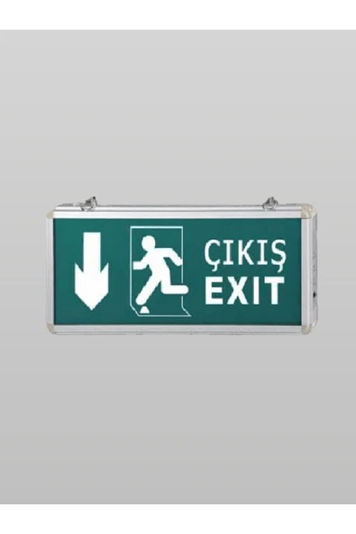 LEDLİ EXİT ÇIKIŞ ARMATÜR LEDLİ EXIT ARMATÜR ÇIKIŞ EXIT AŞAĞI OK ürün görseli 1