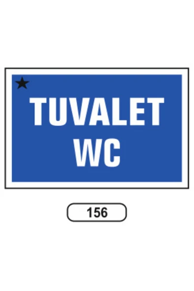 Tuvalet Wc Uyarı İkaz Levhası UV Baskı Kolay Montaj İş Yeri Apartman Uyumlu İkaz Tabelası ürün görseli 1