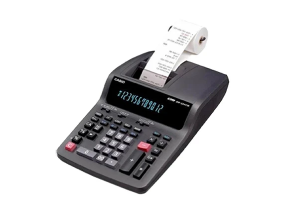 Casio HR-100RC-BK-DC 12 Hane Şeritli Hesap Makinesi ürün görseli 1