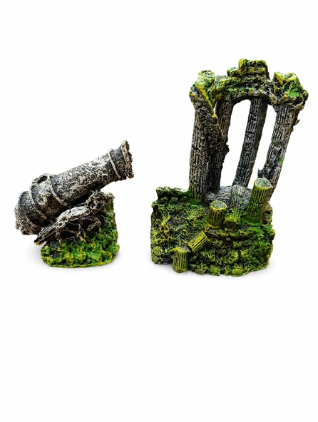 Mini Akvaryum seti 2 Li Set Mini Harabe-Osmanlı Topu ürün görseli 1