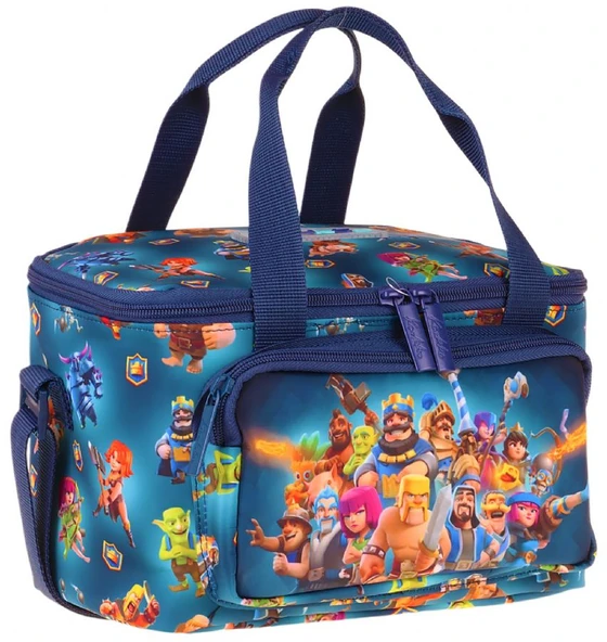 Kaukko Kids İki Bölmeli Thermo Okul Beslenme Çantası - Boom Baskılı Lacivert Renk (Erkek Çocuk) - L5420 ürün görseli 1
