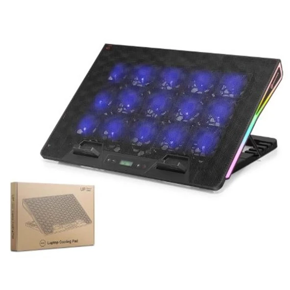 Hadron Dcxaa2 Notebook Soğutucu 15-Fan 13-17.3 RGB Siyah ürün görseli 1