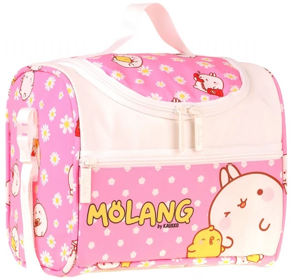 Kaukko Kids Kız Çocuk Molang Baskılı Isı Yalıtımlı Okul Beslenme Çantası (Pembe - Sarı) - L5319 ürün görseli 1