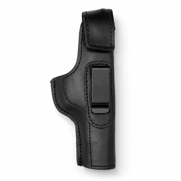 Savage Cırtlı Maşalı Napa Deri Tabanca Kılıfı Glock 19 - Siyah ürün görseli 1