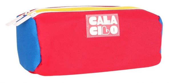 CalaCilo Erkek Çocuk Bull Kırmızı Sarı Renkli İki Bölmeli Kalem Çantası Okul Kalemliği - C4103 ürün görseli 1