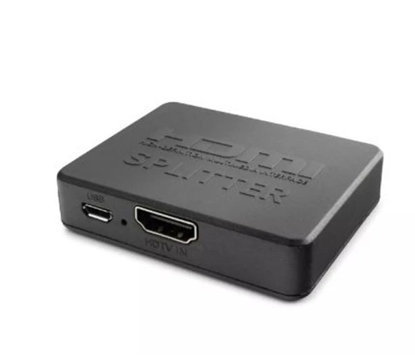 Hadron Hdx1371 2Port Splitter 4K-20 With Usb Power Cable ürün görseli 1