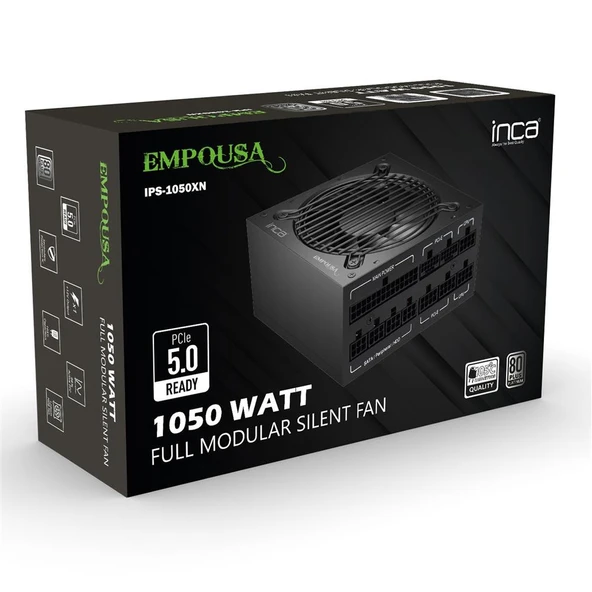 Inca IPS-1050XN 80 Plus Platinium 1050W PowerSupply ürün görseli 1