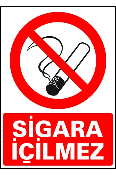 Sigara İçilmez Uyarı Levhası ürün görseli 1