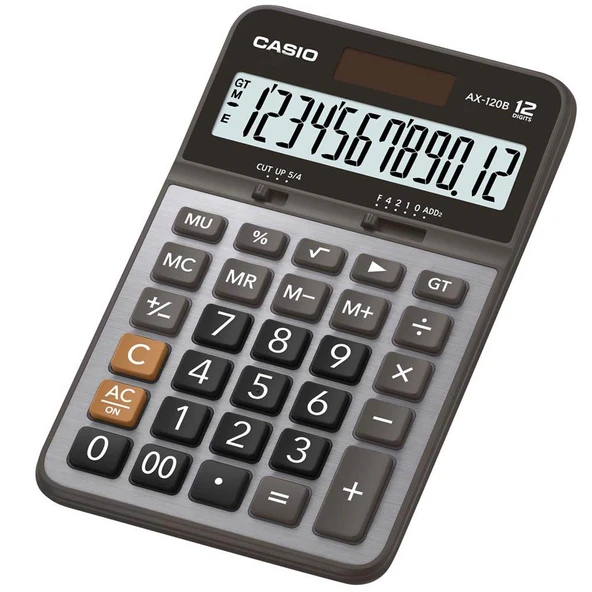 Casio AX-120B 12 Hane Masa Üstü Hesap Makinesi ürün görseli 1