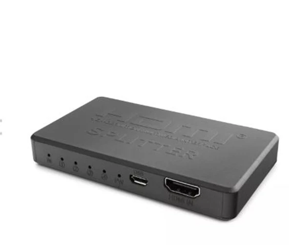 Hadron Hdx1372 Hdmi Splitter 4Port 4K-20 With Usb Power Cable ürün görseli 1