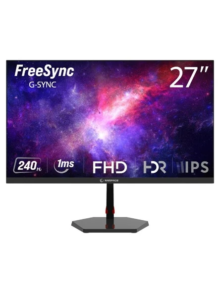 RAMPAGE Raven RV27R240F 27'' 240Hz 1ms Fast IPS FHD Freesync/G-Sync Flat Oyuncu Monitörü ürün görseli 1