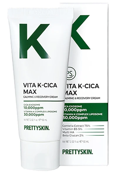 PrettySkin Vita K-Cica Yatıştırıcı ve Onarıcı Yüz Kremi 60ML ürün görseli 1