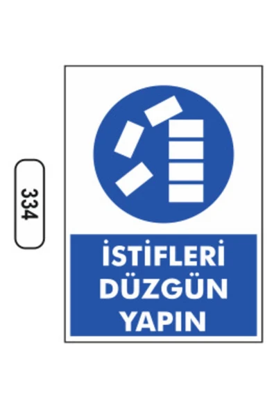 İştifleri Düzgün Yapın Uyarı İkaz Levhası Kolay Montaj PVC İkaz Tabelası Kapı Duvar ürün görseli 1
